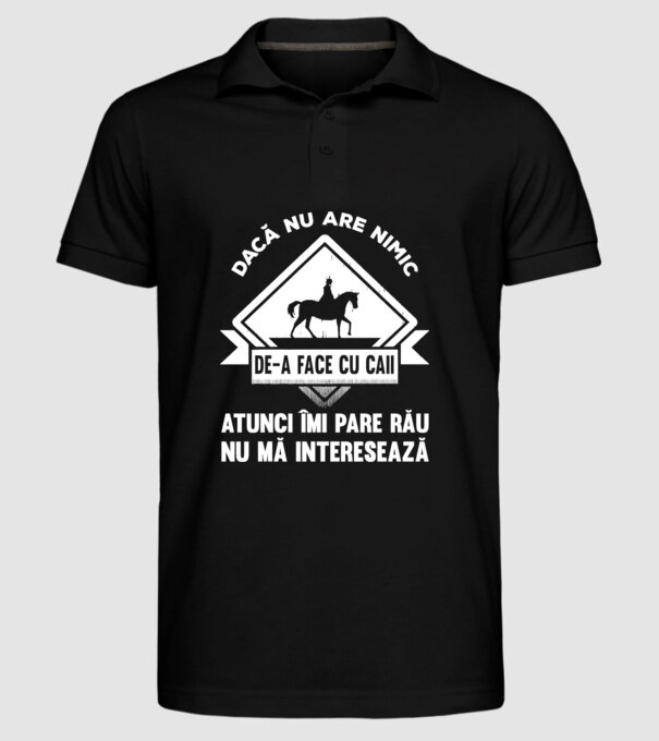 dacă nu are nimic de-a face cu caii, atunci îmi pare rău, nu mă interesează model negru pe tricou