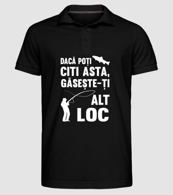 Dacă poți citi asta, găsește-ți alt loc model negru pe tricou