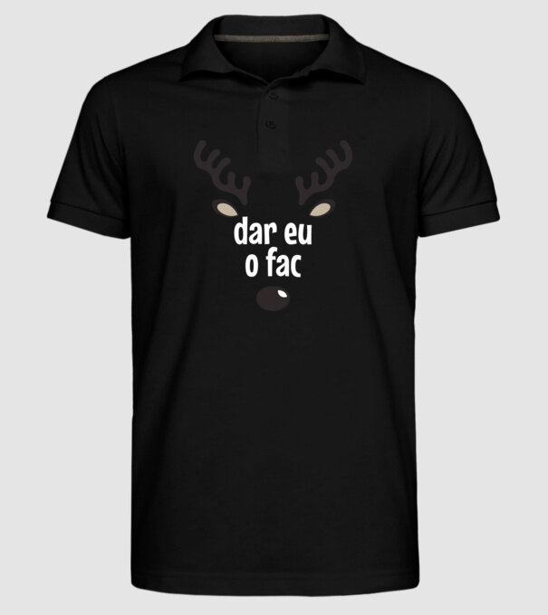 Dar eu o fac crăciun chiar căprioară Negru model negru pe tricou