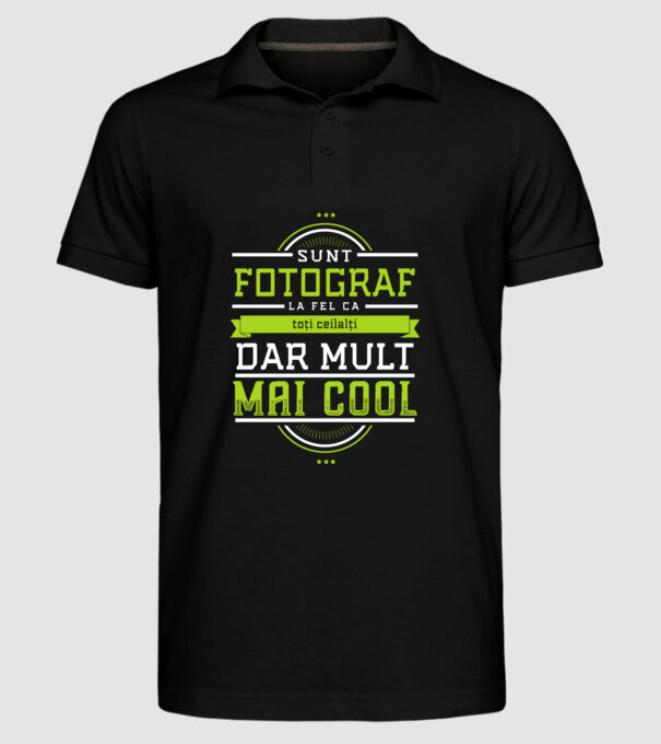 sunt fotograf, la fel ca toți ceilalți, dar mult mai cool model negru pe tricou