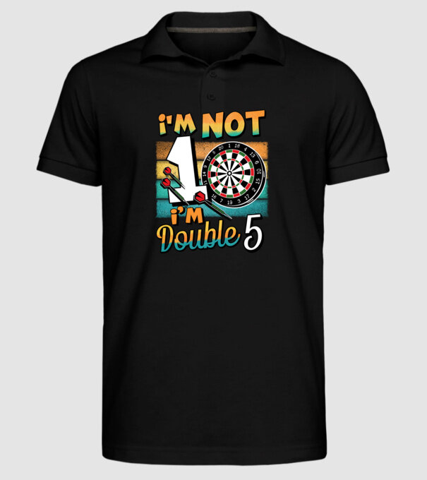 Darts Birthday 10 years old model negru pe tricou