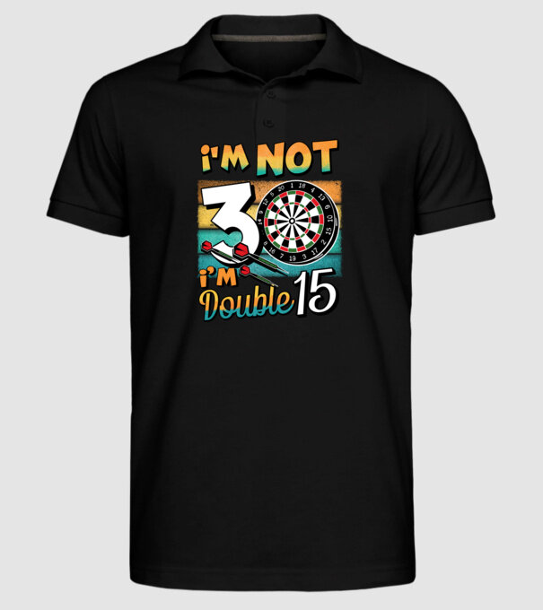 Darts Birthday 30 years old model negru pe tricou