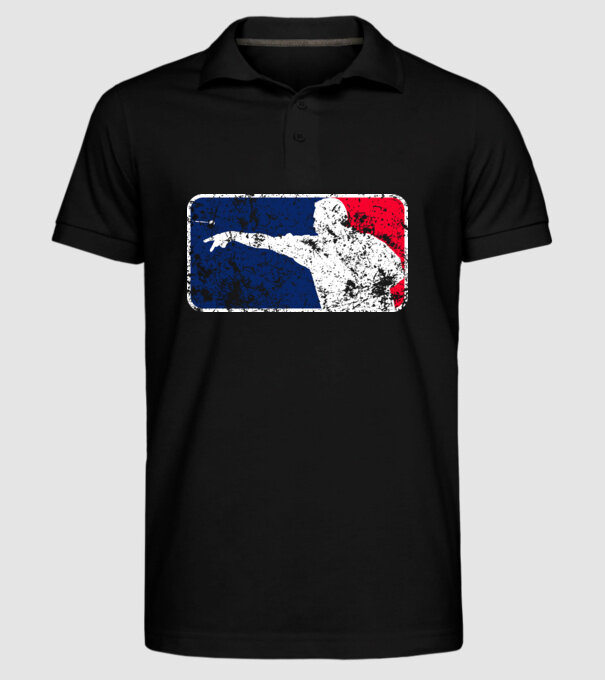 Darts League Destroy model negru pe tricou