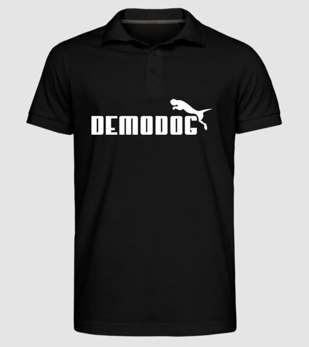 demodog logo model negru pe tricou