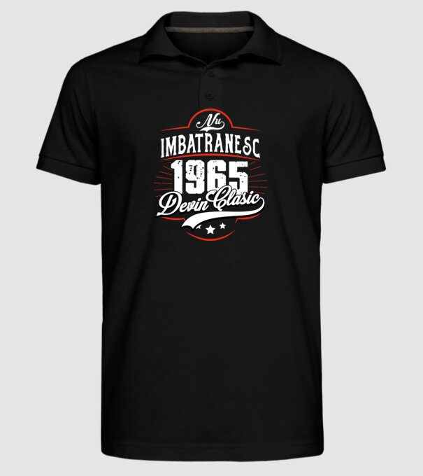 Devin Clasic - 1965 model negru pe tricou