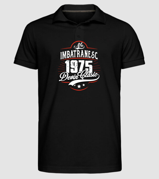 Devin Clasic - 1975 model negru pe tricou