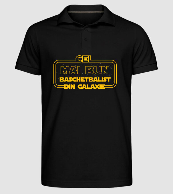 Cel mai bun baschetbalist din galaxie model negru pe tricou