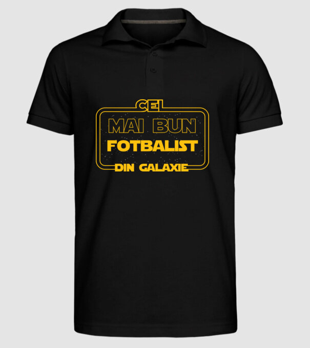 Cel mai bun fotbalist din galaxie model negru pe tricou