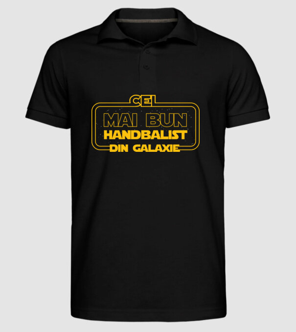 Cel mai bun handbalist din galaxie model negru pe tricou