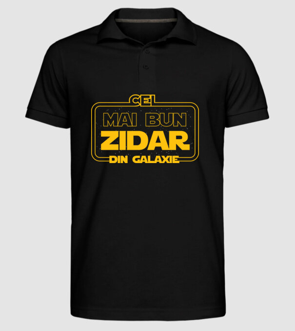 Cel mai bun zidar din galaxie model negru pe tricou