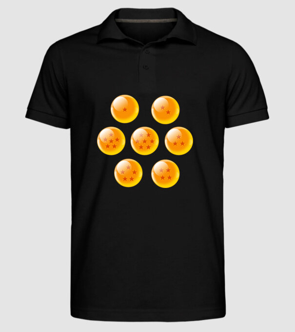 dragonballs model negru pe tricou
