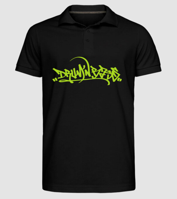 drum and bass model negru pe tricou