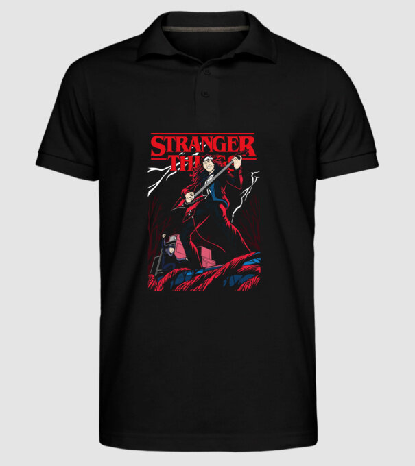 eddie munson model negru pe tricou