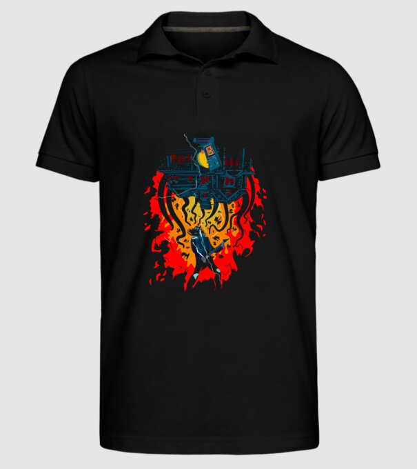 eddie munson guitar model negru pe tricou