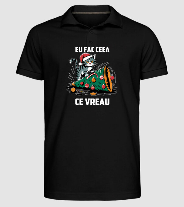 Eu fac ceea ce vreau Negru model negru pe tricou