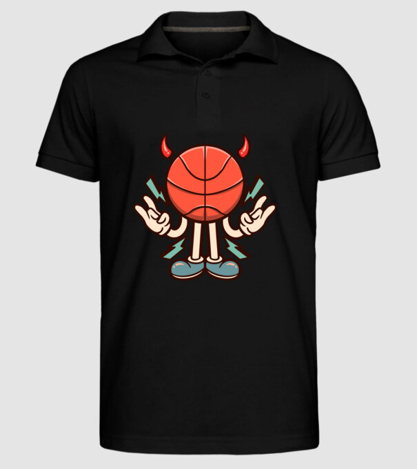 Evil basketball model negru pe tricou