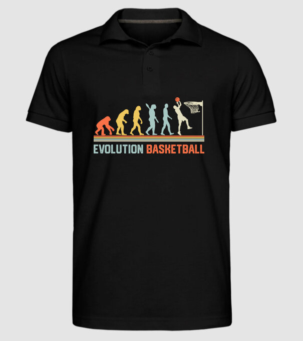 Evolution basketball model negru pe tricou