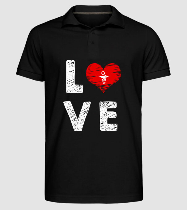 Farmacist love model negru pe tricou