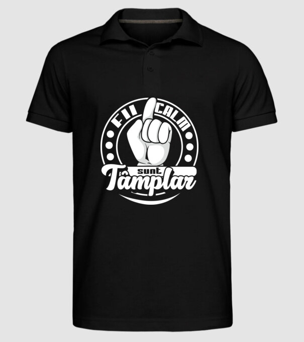 Fii calm... sunt tâmplar model negru pe tricou