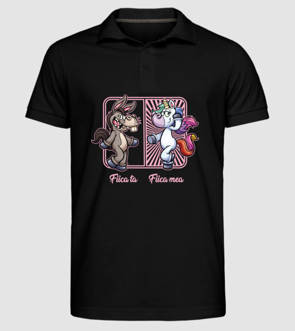 fiica ta - fiica mea model negru pe tricou