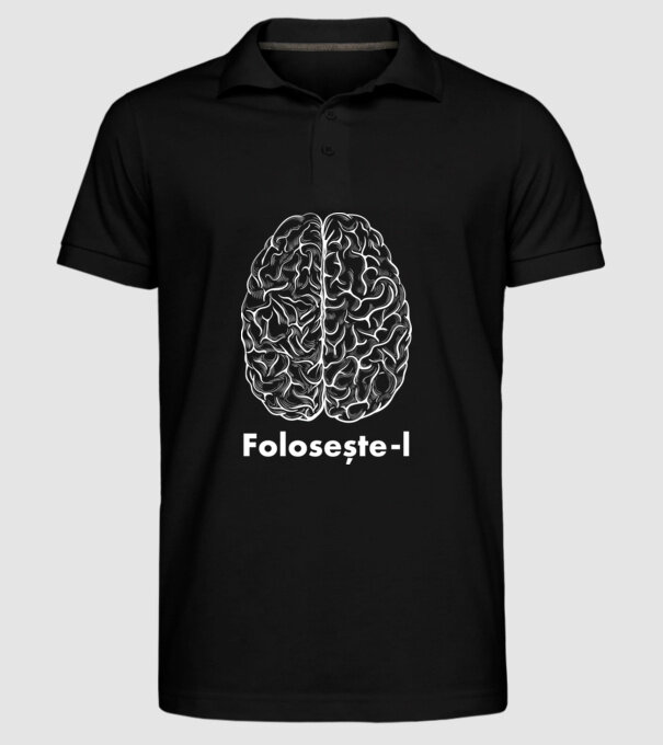 Folosește-l model negru pe tricou