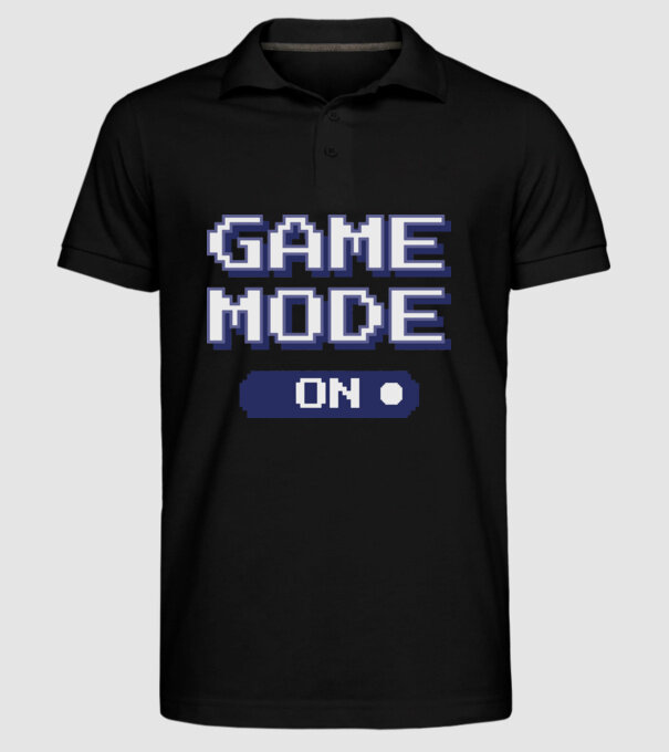 Gamer - Game mode on model negru pe tricou