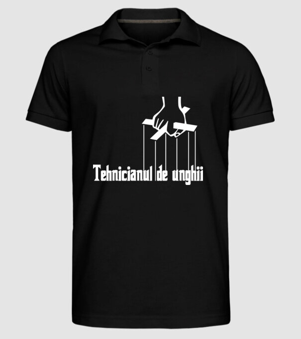 Tehnicianul de unghii model negru pe tricou