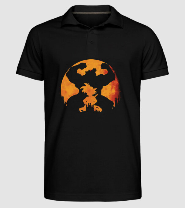 goku sunset model negru pe tricou