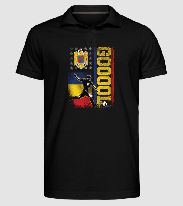 GOOOL model negru pe tricou