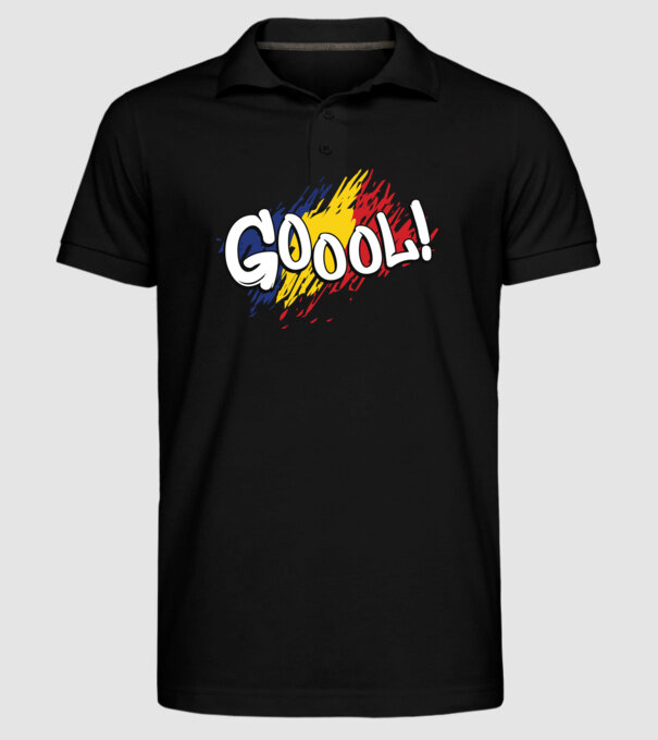 GOOOL model negru pe tricou