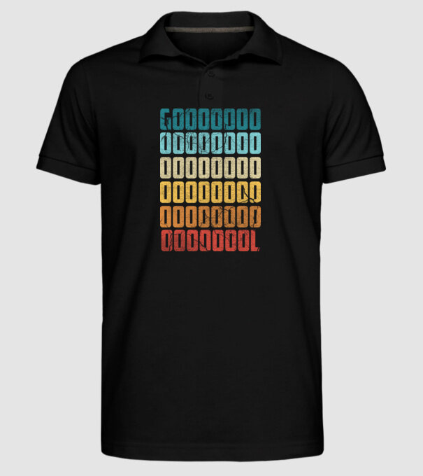 GOOOL retro model negru pe tricou