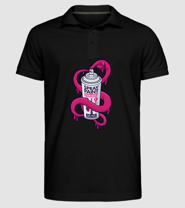 Graffiti model negru pe tricou