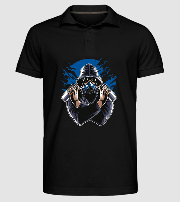 Graffiti model negru pe tricou