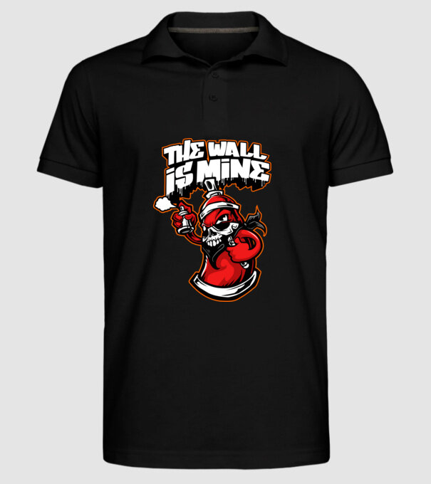 Graffiti model negru pe tricou