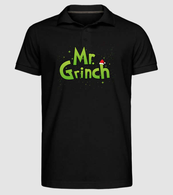Grinch Family Mr Grinch model negru pe tricou