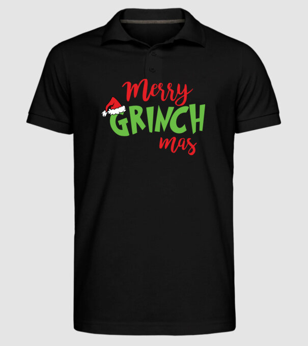 Grinchmas model negru pe tricou