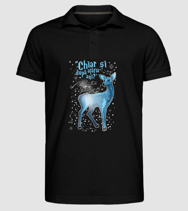 Harry Potter Valentine model negru pe tricou