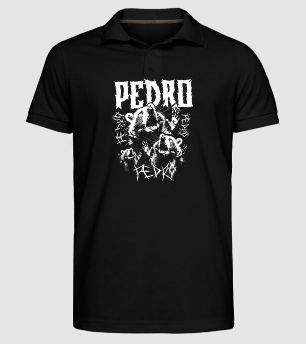 Heavy Metal pedro model negru pe tricou