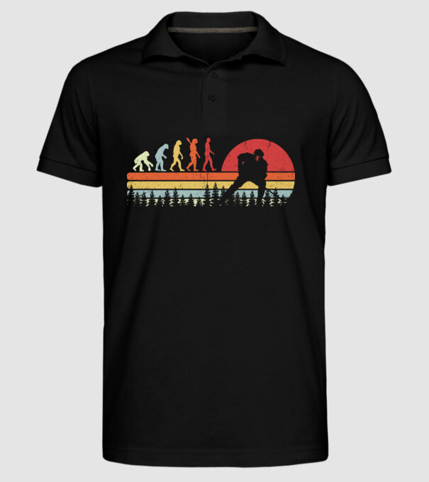 Hockey evolution model negru pe tricou