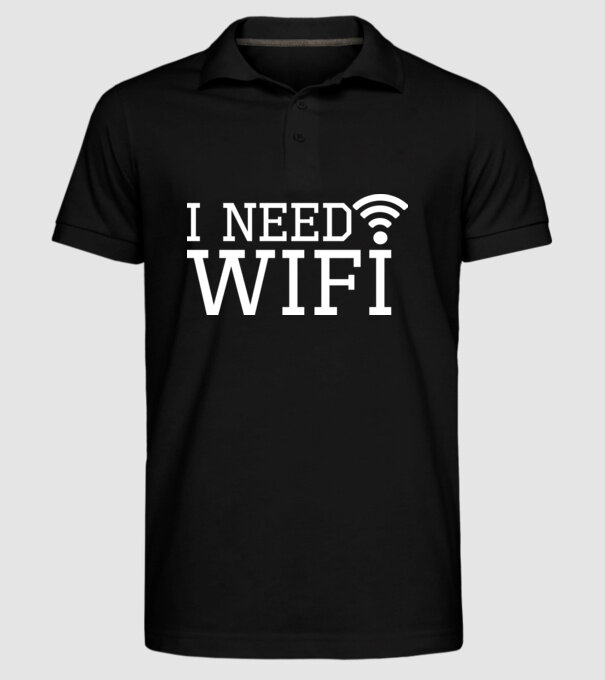 I need wifi model negru pe tricou