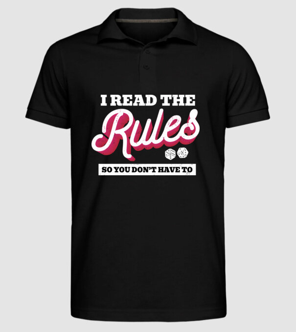 I read the rules s you don't have to simple model negru pe tricou