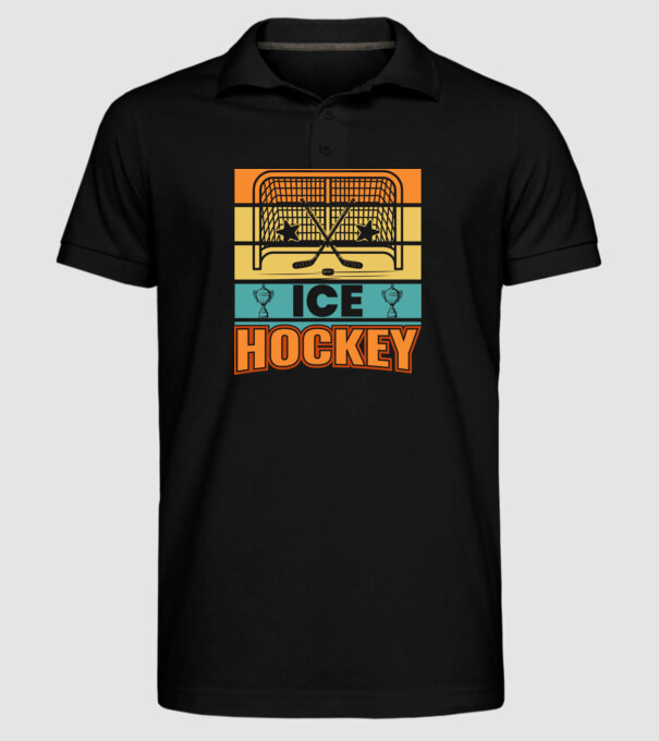 Ice Hockey model negru pe tricou