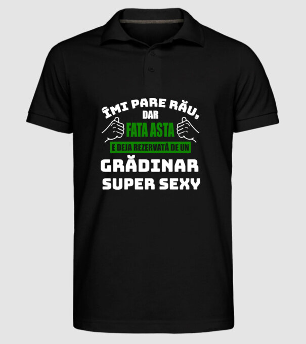 Îmi pare rău, dar fata asta e deja rezervată de un grădinar super sexy model negru pe tricou