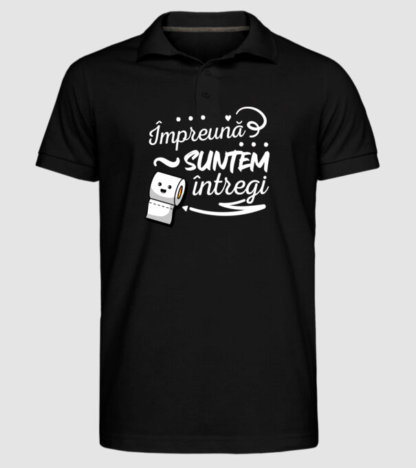 Împreună suntem întregi! model negru pe tricou