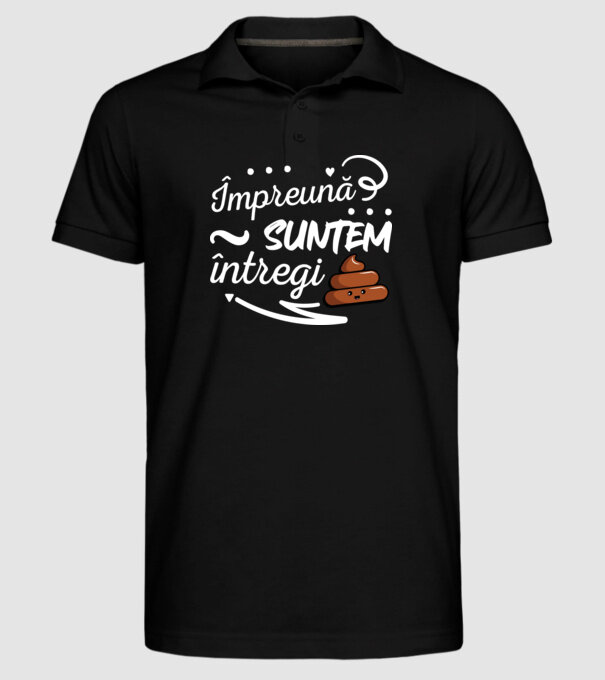 Împreună suntem întregi! model negru pe tricou