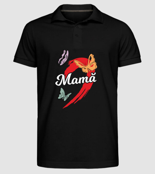 Mamă model negru pe tricou