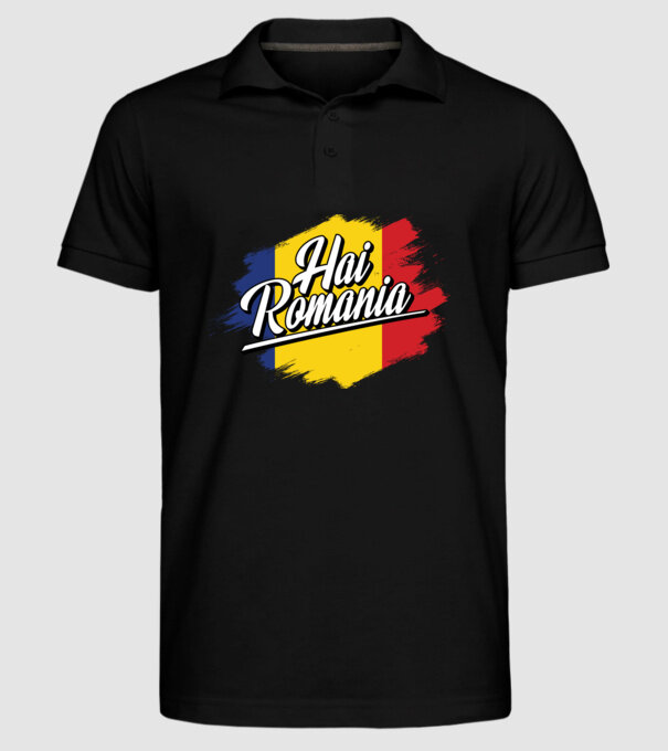Inscripție cu steag model negru pe tricou