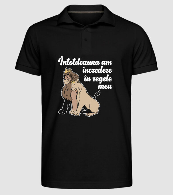 Întotdeauna am încredere în regele meu model negru pe tricou
