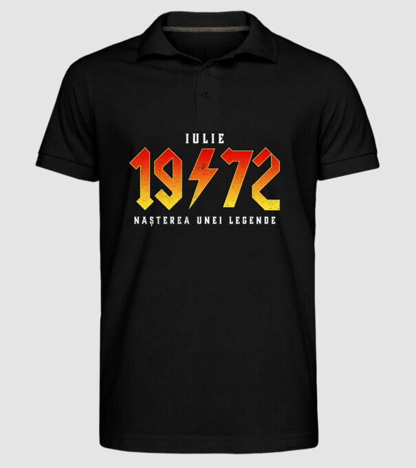 Iulie - 1972 - nașterea unei legende model negru pe tricou