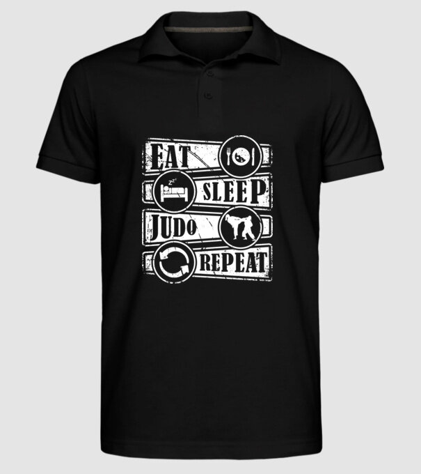 Judo model negru pe tricou